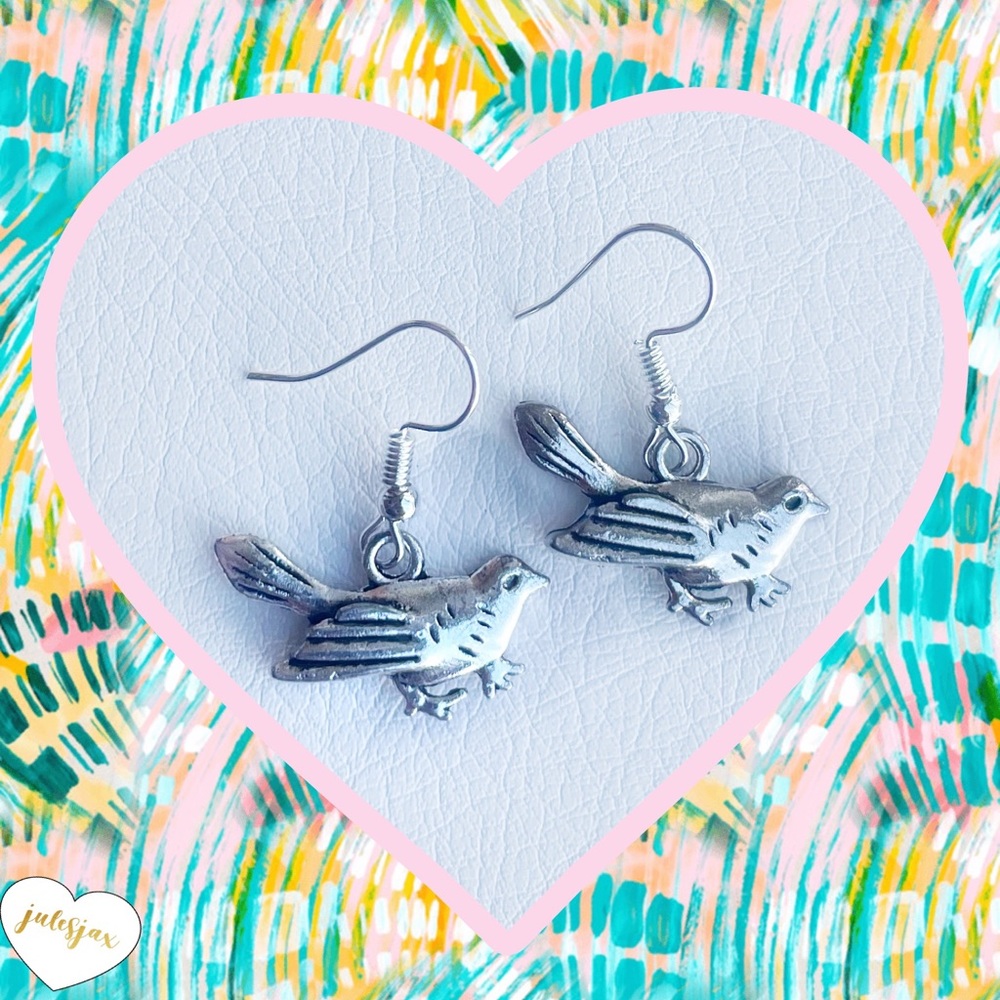NWT silver bird earrings 🪶🕊